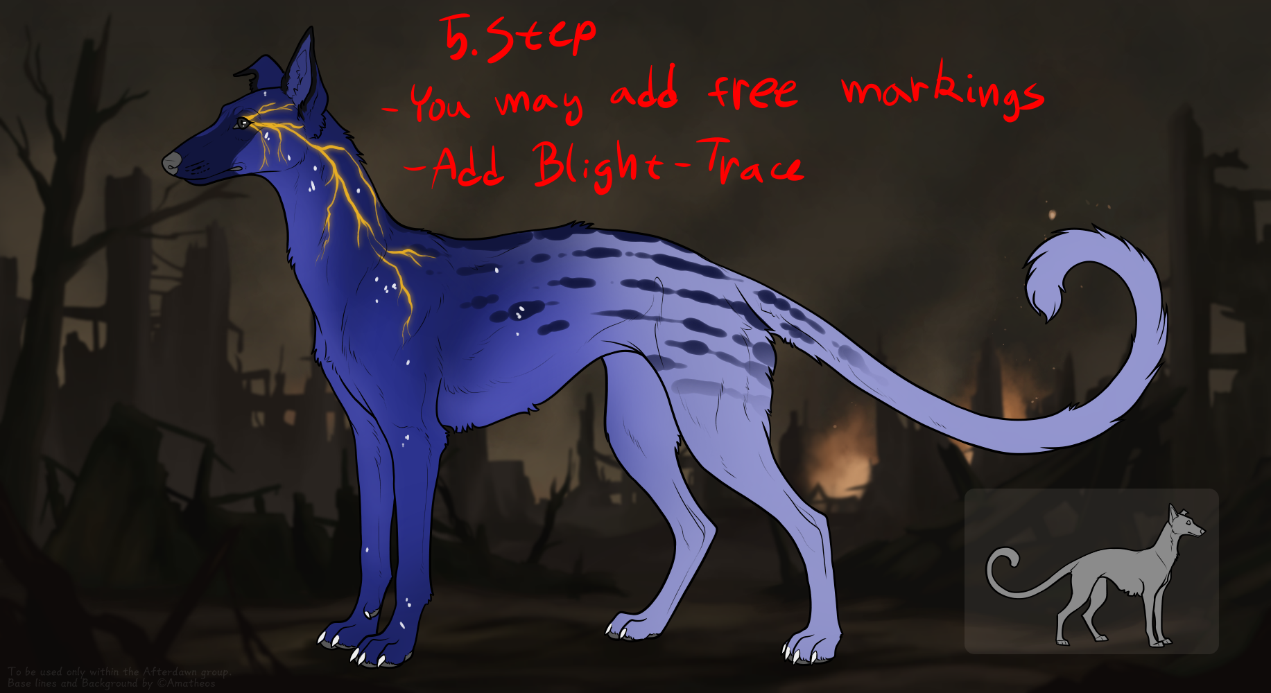 Step 5: Add free markings and Blight-Trace